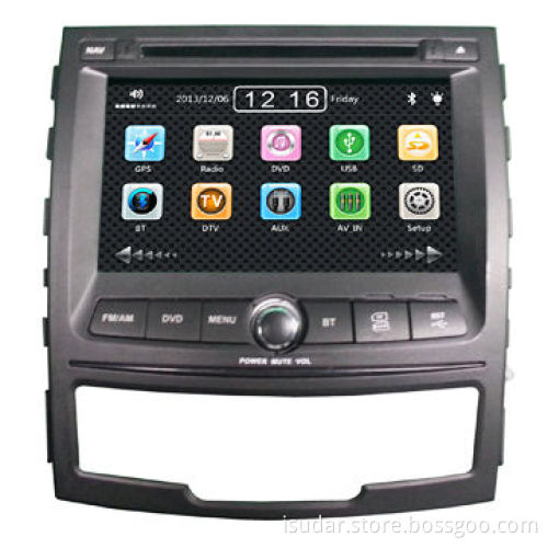 In-dash Car DVD Player for SsangYong Korando 2010-2013,NAV/CD/MP3/DVD/USB/SD/BT with 7" TFT Monitor